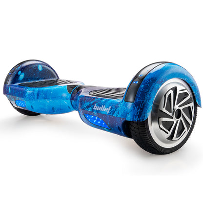 Galaxy Blue Electric Hoverboard with Self-Balancing & Dual 250W Motors, 6.5m Wheels