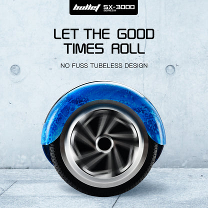 Galaxy Blue Electric Hoverboard with Self-Balancing & Dual 250W Motors, 6.5m Wheels
