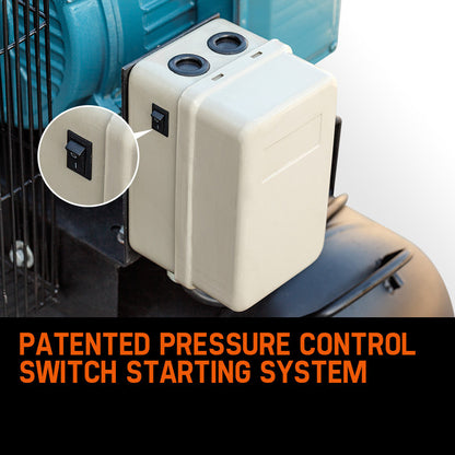7.5kW Industrial Air Compressor, 150L, 415V 3-Phase, 115PSI Output