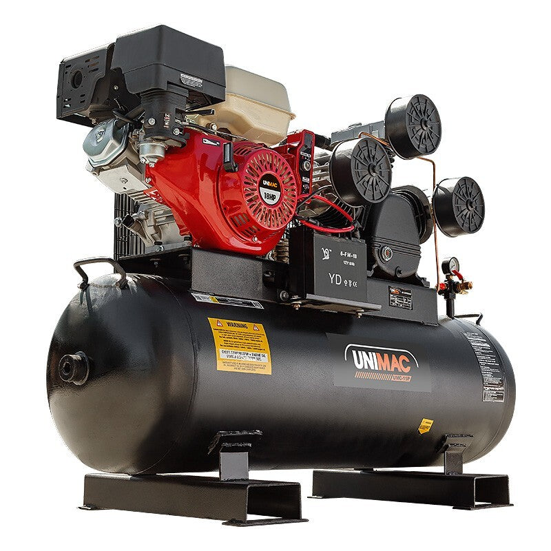 18HP Petrol Air Compressor with 150L Tank and Electric Start, 115PSI Output