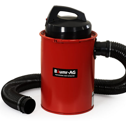 Portable 1.1 kW Dust Collector with 2m Hose and 50L Tank for Workshops