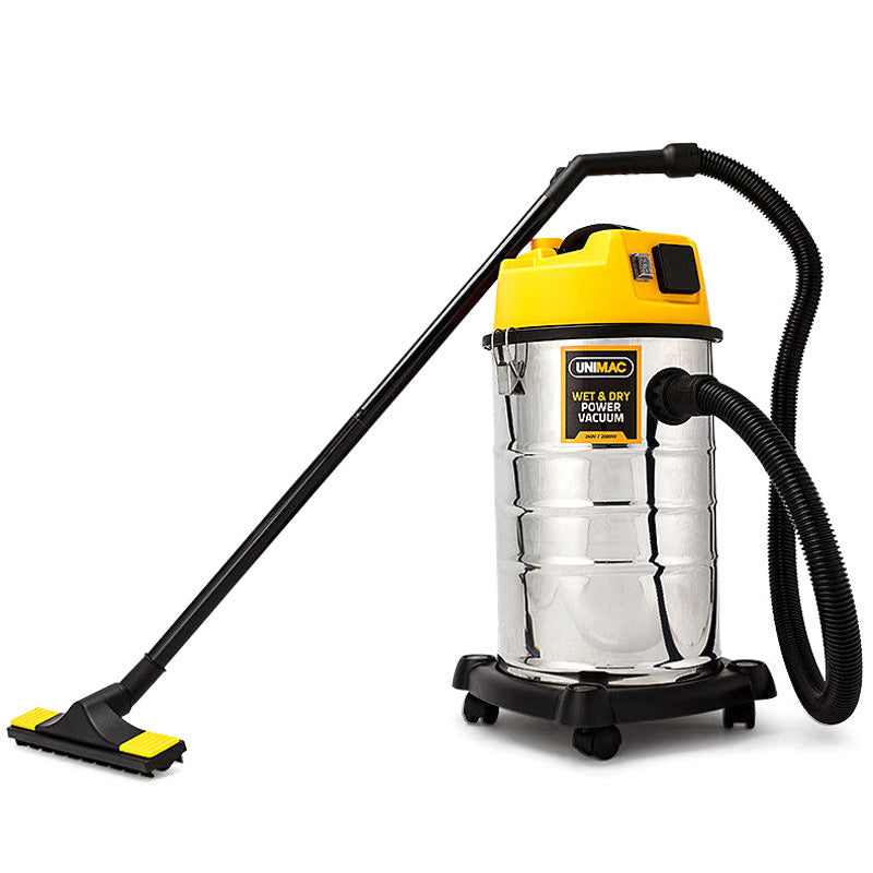 30L Stainless Steel Wet/Dry Vacuum Cleaner with 2000W Motor and Blower Function