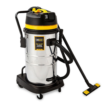 60L 2000W Stainless Steel Wet/Dry Vacuum with Tilt System and Attachments