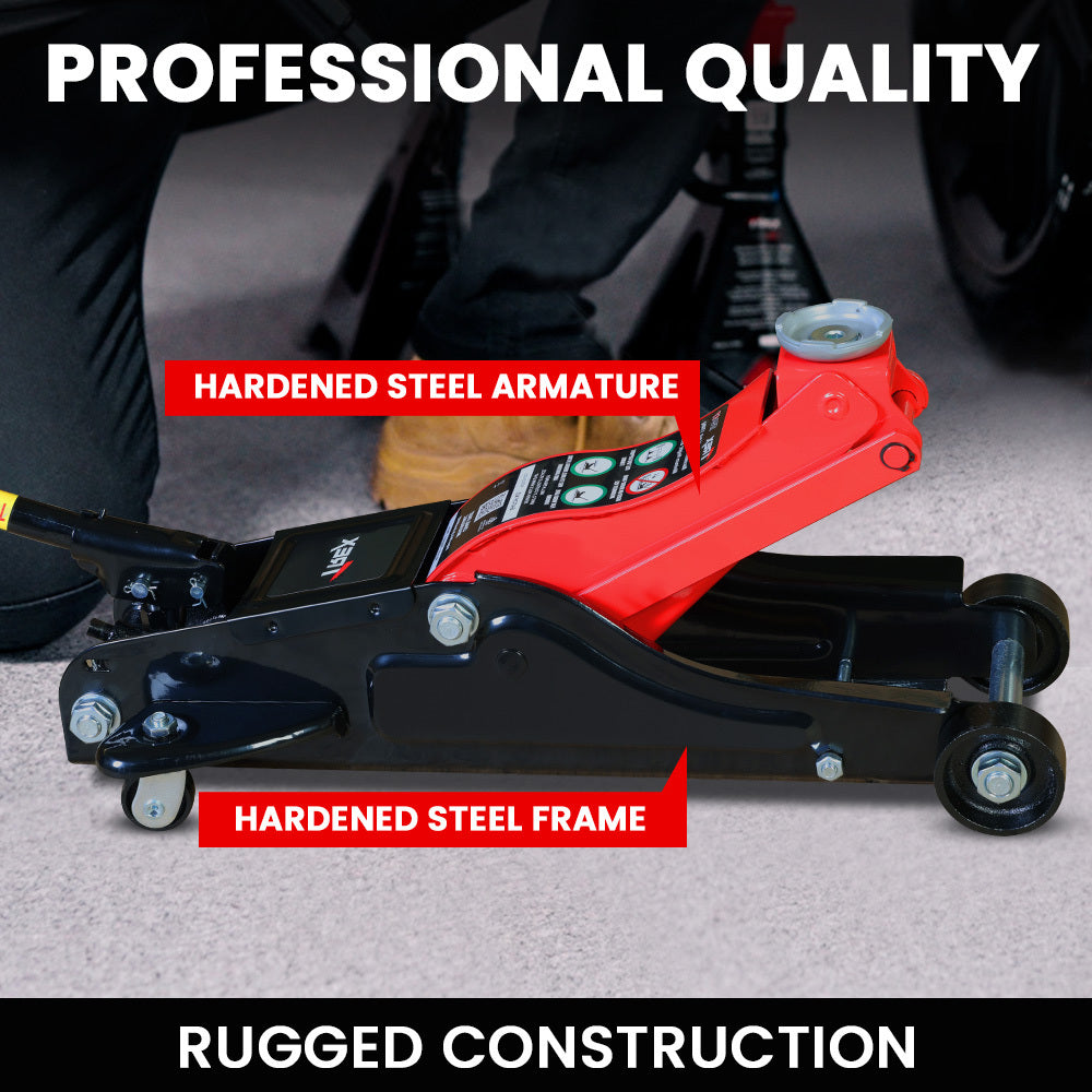 Hydraulic Trolley Floor Jack 1.7 Ton, Low Profile, Quick Release Handle