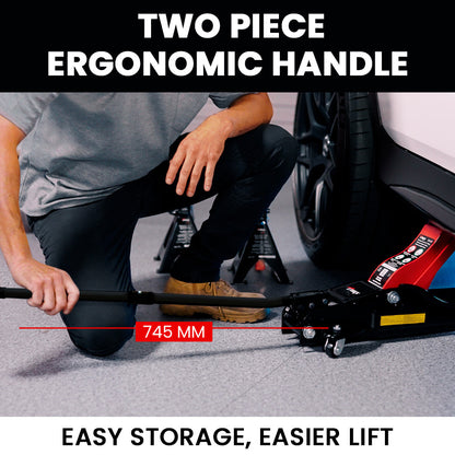 Hydraulic Trolley Floor Jack 1.7 Ton, Low Profile, Quick Release Handle