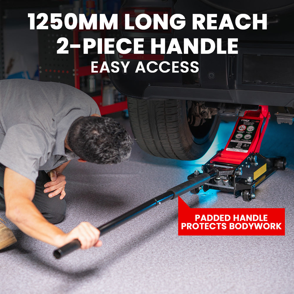 3,000 kg Hydraulic Trolley Jack - Dual Pump, 0.11 to 0.51 m Lift Range