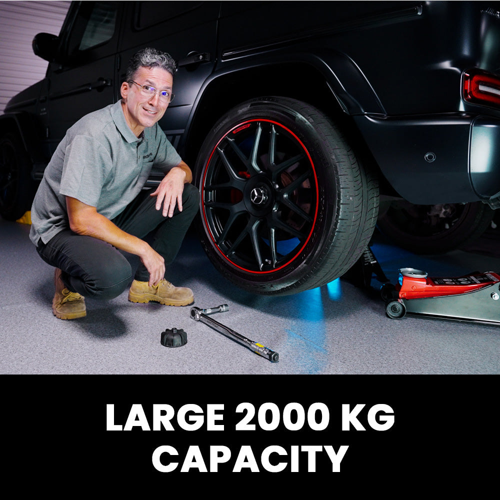 2-Piece 2000kg Car Jack Stands with Adjustable Heights and Safety Locks
