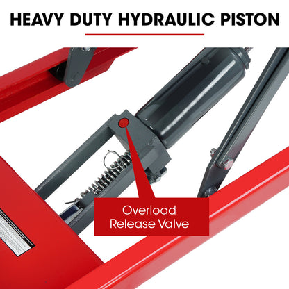300kg Hydraulic Scissor Lift Trolley with 1.3m Max Platform Height, Heavy-Duty