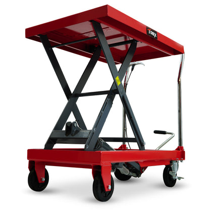 500kg Hydraulic Scissor Lift Platform Trolley - 0.52 x 0.82m, Heavy-Duty Cart