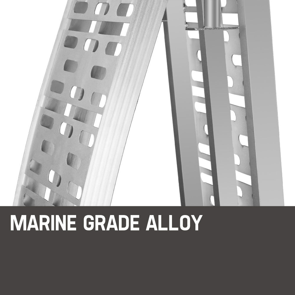Pair of 2.3m Aluminum Loading Ramps, 1360kg Capacity, Foldable Design