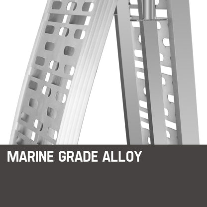 Pair of 2.3m Aluminum Loading Ramps, 1360kg Capacity, Foldable Design