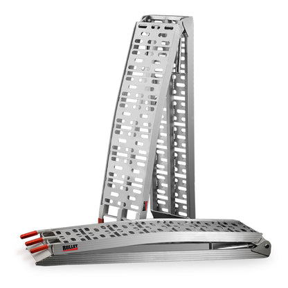 Pair of 2.3m Aluminum Loading Ramps, 1360kg Capacity, Foldable Design