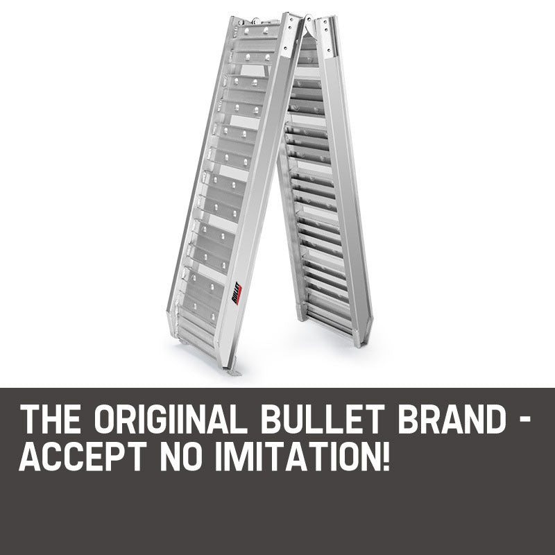 1.8m Aluminum Folding Loading Ramp, 200kg Capacity, Ultra-Light 7kg Design