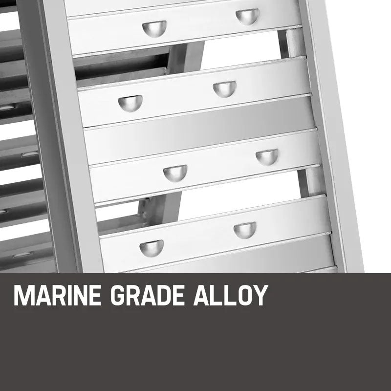 1.8m Aluminum Folding Loading Ramp, 200kg Capacity, Ultra-Light 7kg Design