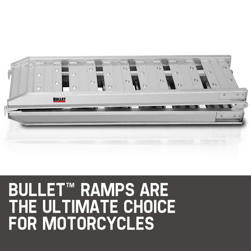 1.8m Aluminum Folding Loading Ramp, 200kg Capacity, Ultra-Light 7kg Design
