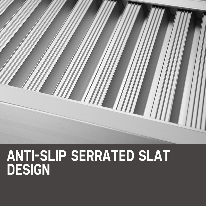 Pair of 3.2m Aluminum Loading Ramps, 1,820kg Capacity, Non-Slip Design