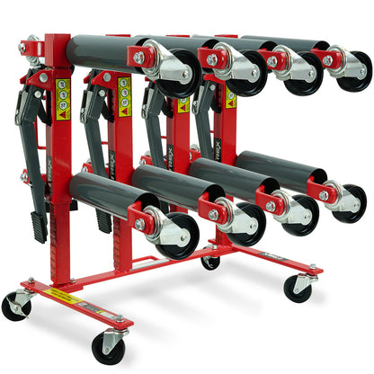 Set of 4 Vehicle Positioning Jacks with Rack Stand, 2.36 Ton Capacity