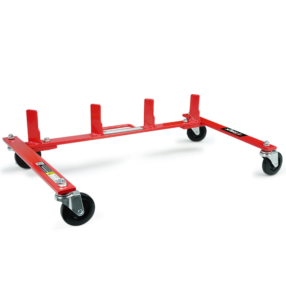 Heavy Duty Vehicle Jack Storage Rack with Locking Wheels, 1.52m Steel Stand