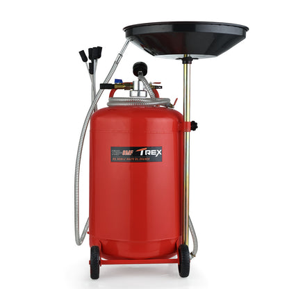 80L Mobile Waste Oil Drainer with 10L Pan, Telescopic Shaft & Suction Probes