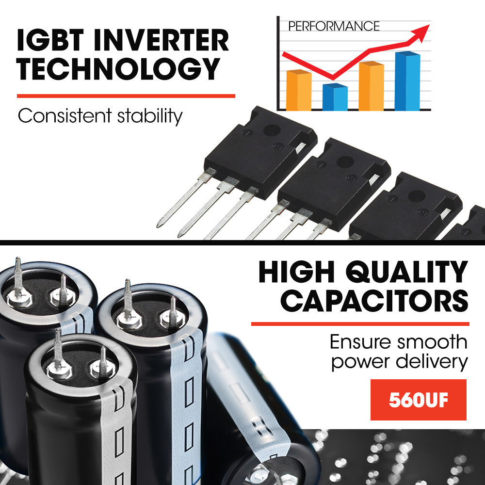 4-in-1 140A DC Inverter Welder with SYN-WELD Tech, 0.5-1.8m Range