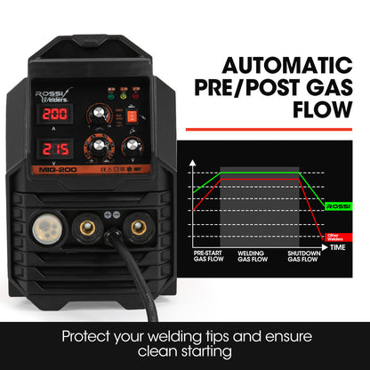 4-in-1 200A DC Inverter Welder with Adjustable Current and SYN-WELD Tech