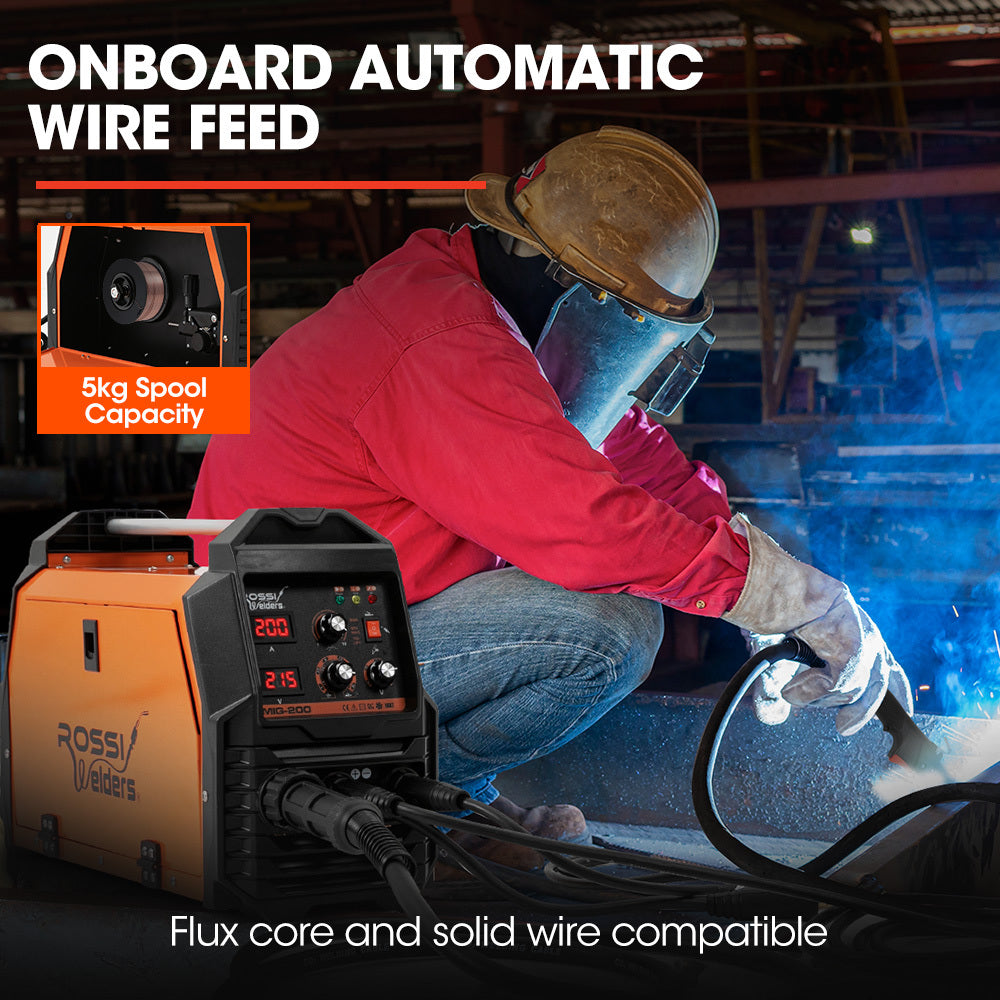 4-in-1 200A DC Inverter Welder with Adjustable Current and SYN-WELD Tech