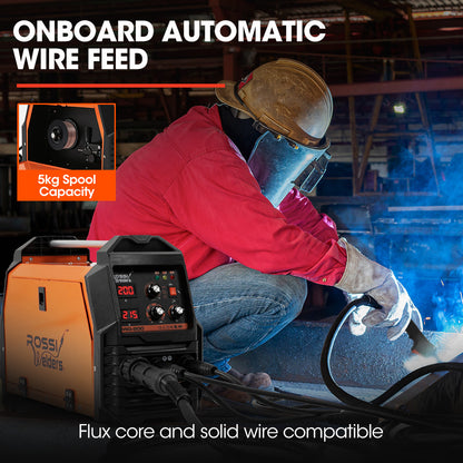 4-in-1 200A DC Inverter Welder with Adjustable Current and SYN-WELD Tech