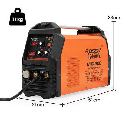 4-in-1 200A DC Inverter Welder with Adjustable Current and SYN-WELD Tech