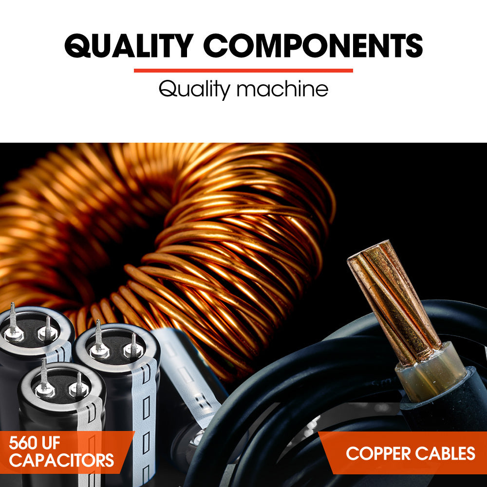 160A Multi-Metal Gasless Welder with IGBT Inverter and DCEP, 5.5 kg, 15A Plug