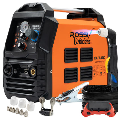 CUT-60 Plasma Cutter with Pilot Arc, Cuts Up to 0.25m Deep, 60 Amp Inverter