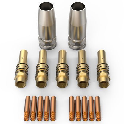 17-Piece Welding Consumables Kit for MIG/MAG 14-15AK Torch