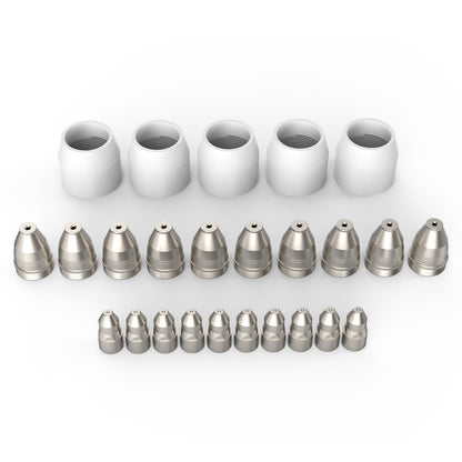 25-Piece Consumables Kit for P80 Plasma Cutter Torch - Tips and Electrodes
