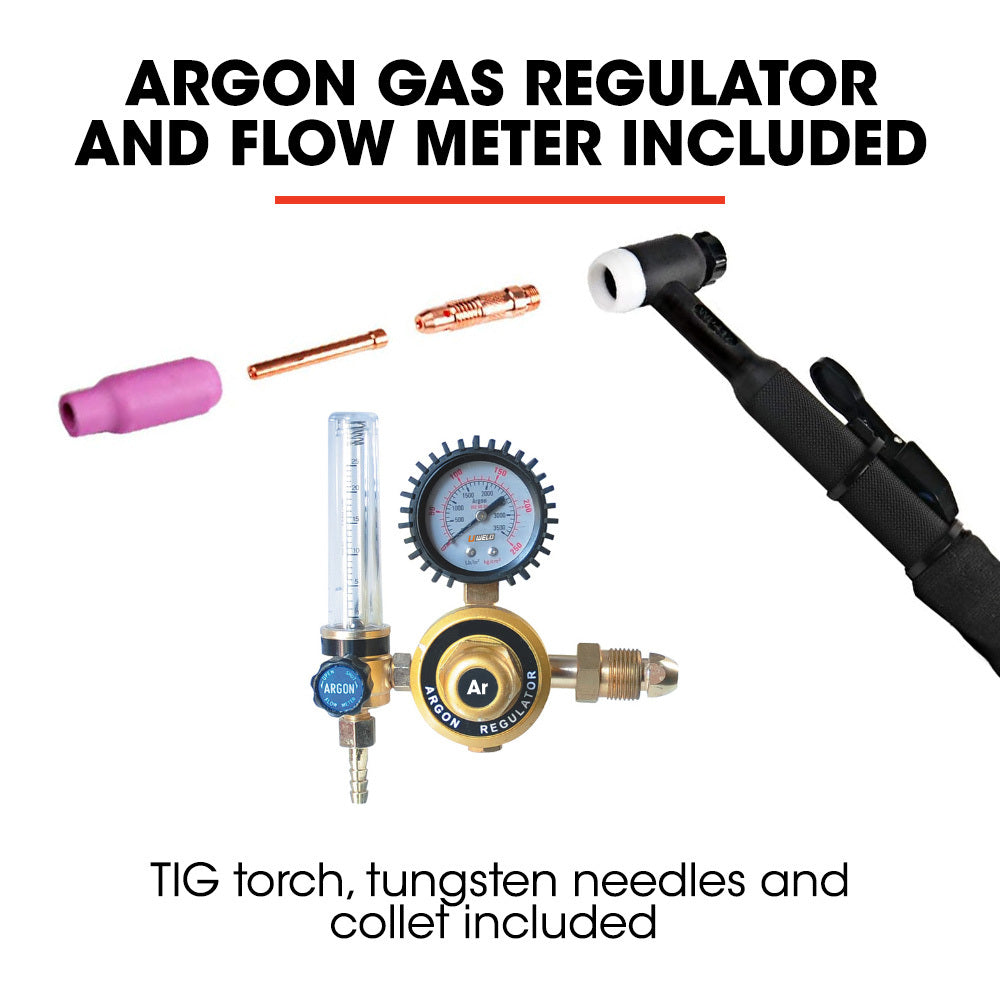 200A TIG/MMA Welder, 0.1-0.2m Welding, Argon Gas, IGBT Technology, 5kg Portable