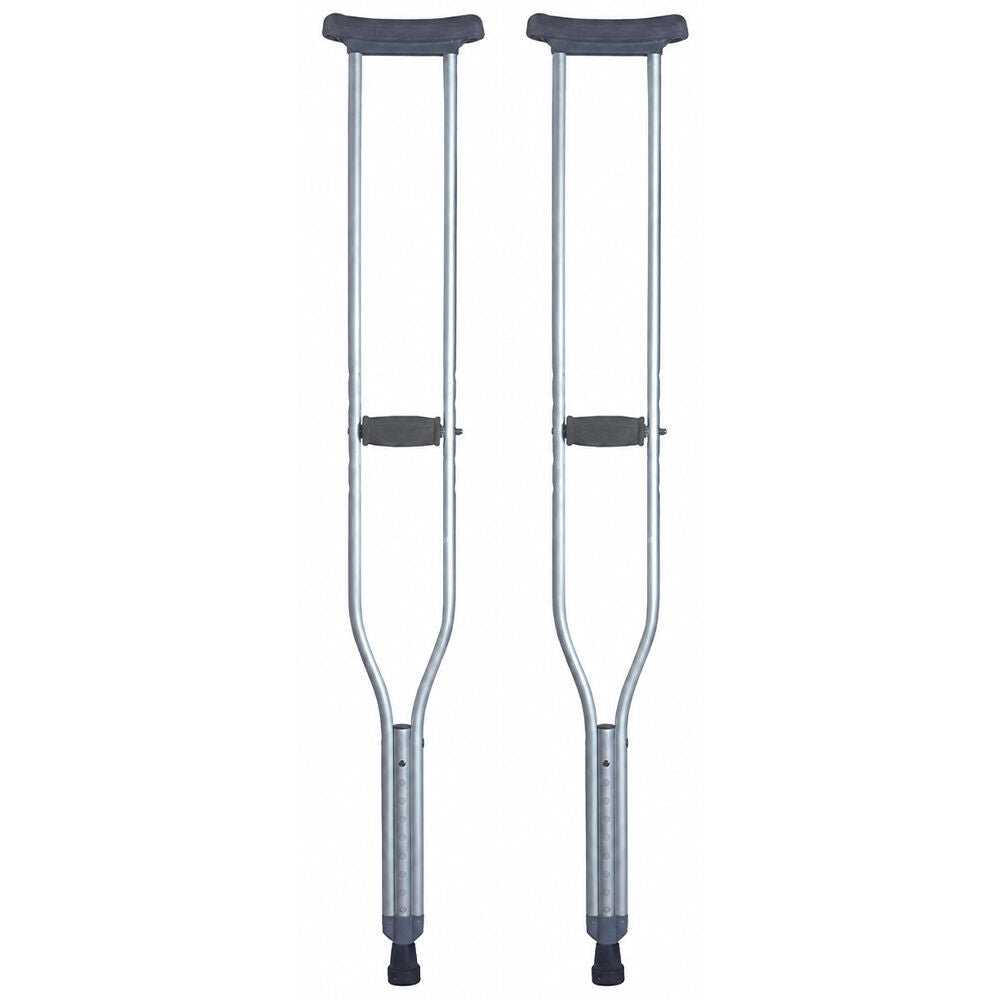 Small Adjustable Underarm Crutches, Lightweight Aluminium Walking Aid