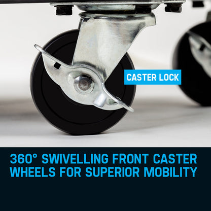 Welding Trolley Cart with Drawers and Wheels, 0.38m Rear Wheels, 95kg Capacity