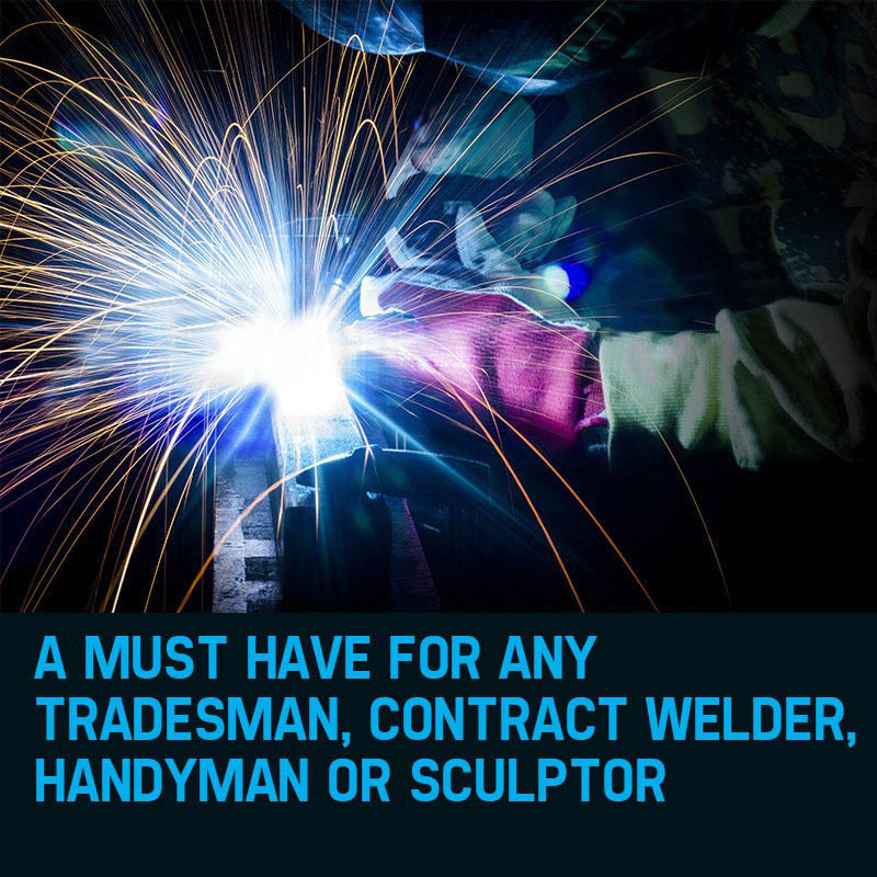 130A MIG Welder Gas & Gasless, 1.6m Torch, Overheat Protection, Portable