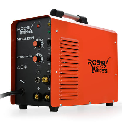 220A Multi-Process Welder: MIG/TIG/MMA Portable Inverter, Gas/Gasless, 3-in-1