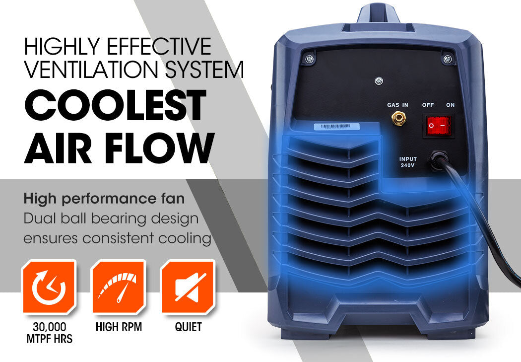 300 Amp Multiprocess Welder with 0.6-1.0mm Wire Feed, 20-300A Current Range