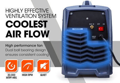 300 Amp Multiprocess Welder with 0.6-1.0mm Wire Feed, 20-300A Current Range