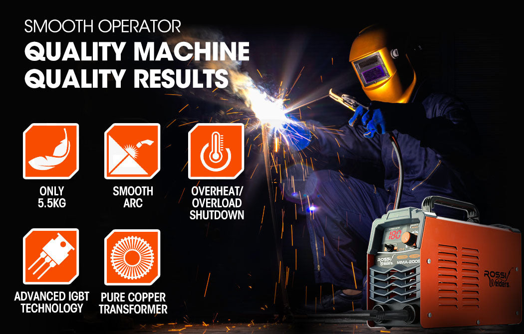 180A Portable Arc MMA Inverter Welder, 20-180A, 15A Plug, 1.5-12mm Welding