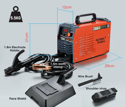180A Portable Arc MMA Inverter Welder, 20-180A, 15A Plug, 1.5-12mm Welding