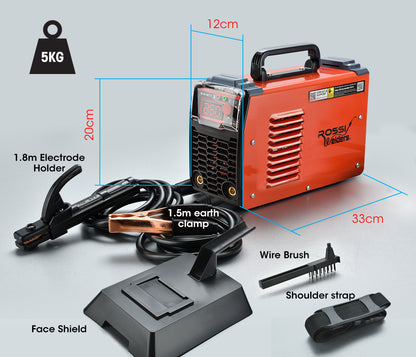 250 Amp Portable MMA Inverter Welder, Lightweight Arc Welding Machine, 5kg