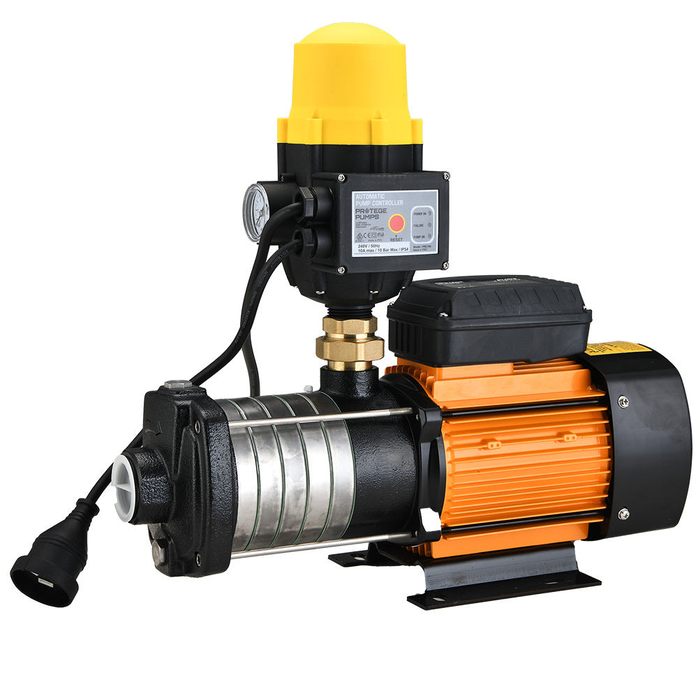 6-Stage Water Pump with Controller, 41m Head Lift, 9m Suction, 108L/min Flow