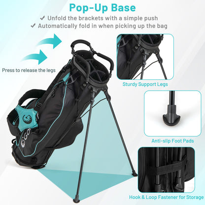Women's 15-club package golf set with 460cc #1 driver and #3 fairway wood-Green