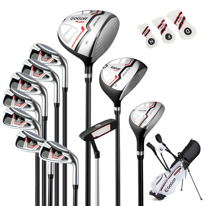 Women's 15-club package golf set with 460cc #1 driver and #3 fairway wood-Red