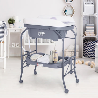 2 in 1 Baby Changing Table with Bath Tub Unit for Newborn Infant