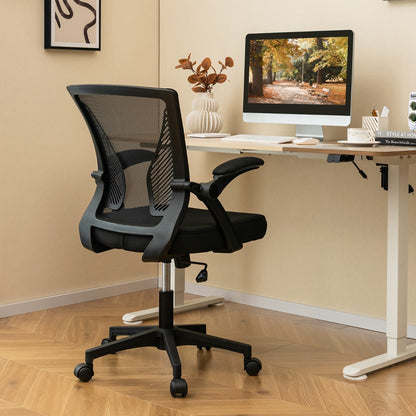 Adjustable Ergonomic Office Chair with Flip-Up Armrests