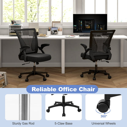 Adjustable Ergonomic Office Chair with Flip-Up Armrests