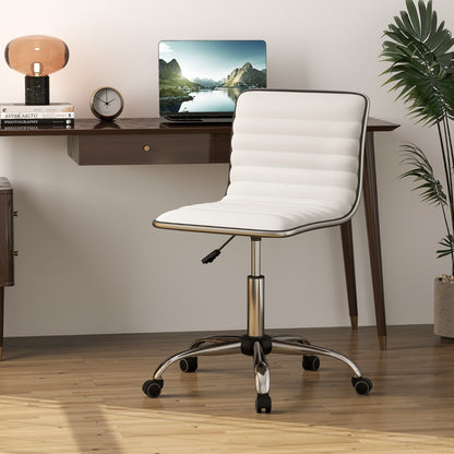 Adjustable Office Task Chair with Swivel Seat and Universal Wheels