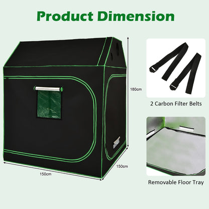 Costway Growing Dark Room with Adjustable Straps for Indoor Plant Germination